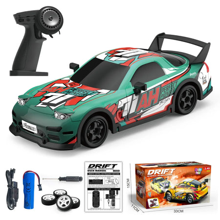 1:18 Remote Control Car &ndash; Glow In Dark 2.4G RC Speed PY388-green