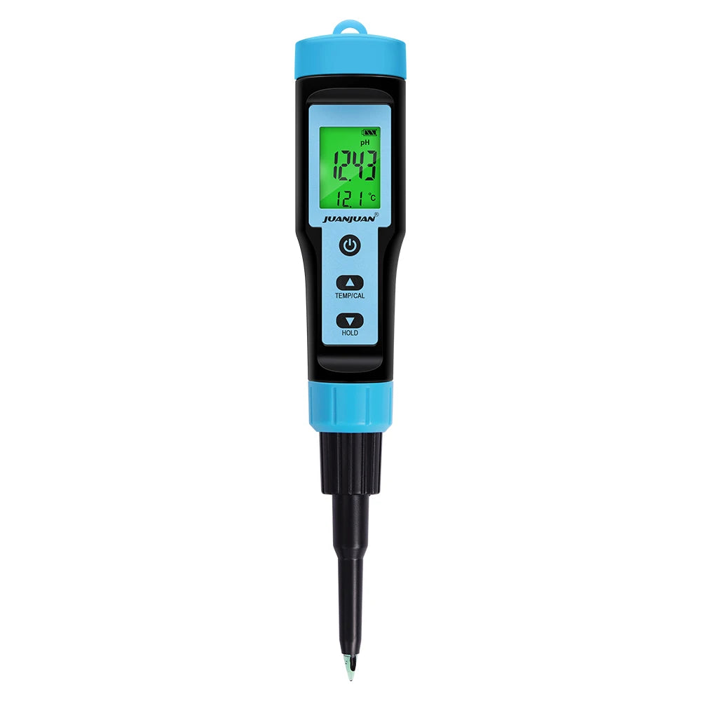 PH Meter &ndash; Backlit Digital pH Tester for Food Kitchen Use Black