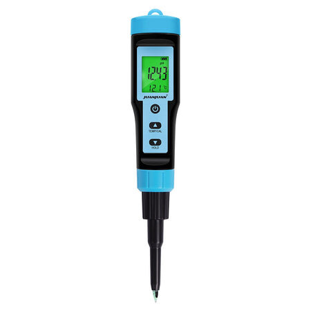 PH Meter &ndash; Backlit Digital pH Tester for Food Kitchen Use Black