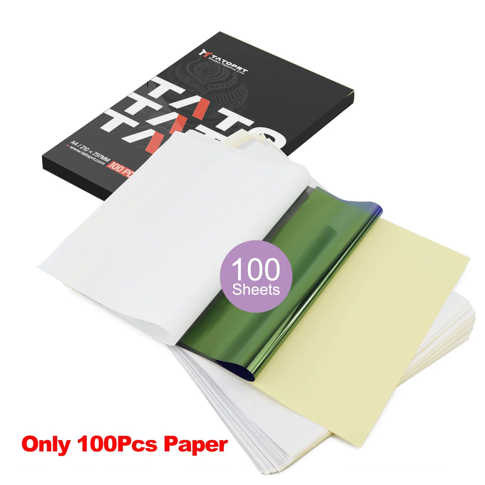 Bluetooth Tattoo Printer A4 &ndash; 5 Free Transfer Papers ONLY 100PCS Paper / CHINA