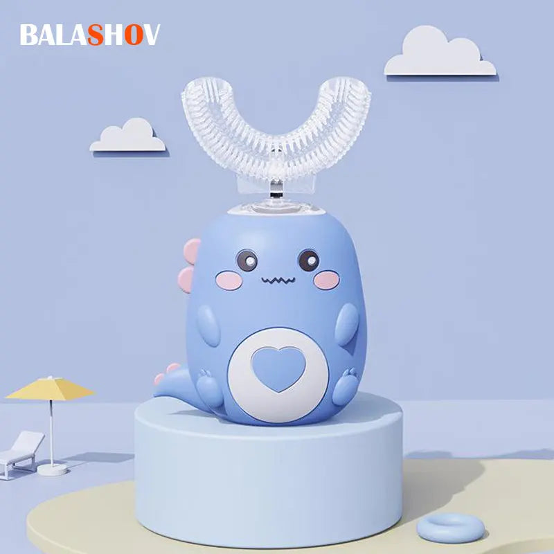 Børns Silikone U Form 360 Grad Elektrisk Tandbørste USB