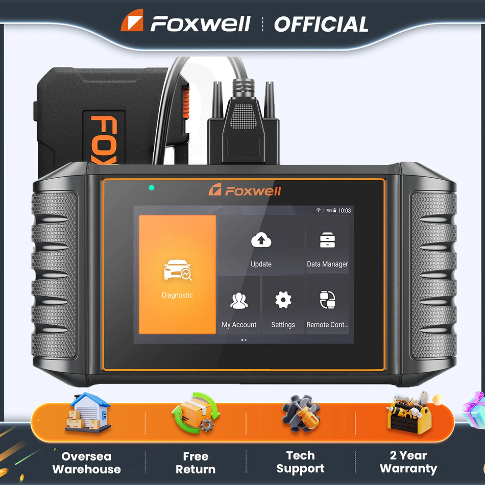 Foxwell NT716 OBD2 ABS SRS AT Strumento Diagnostico Con Scanner OBDII DPF BMS 9 Reset Scanner Diagnostico Professionale per Auto