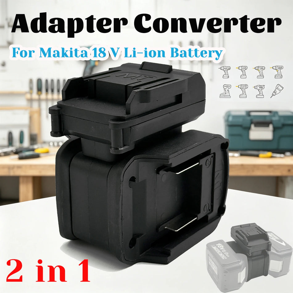 Adaptador de Bateria Duplo para Ferramentas Sem Fio Makita 18V