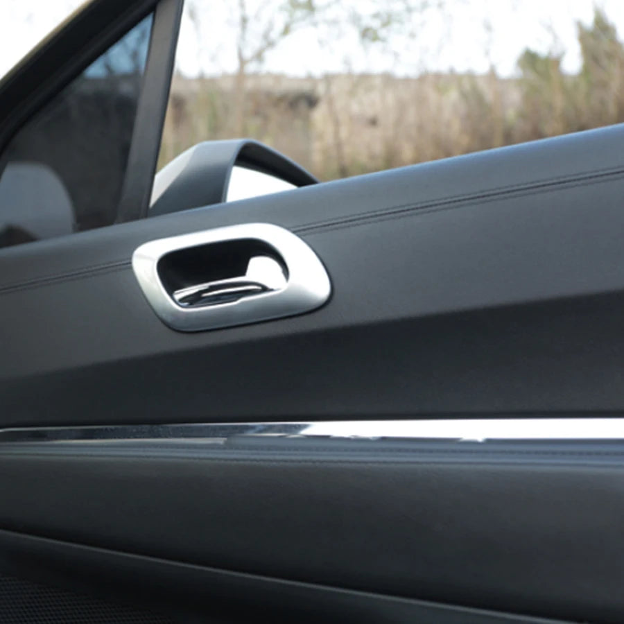 Peugeot 3008 durų rankenų dangteliai, ABS chromuota vidinė apdaila, 4 dalių rinkinys interjerui