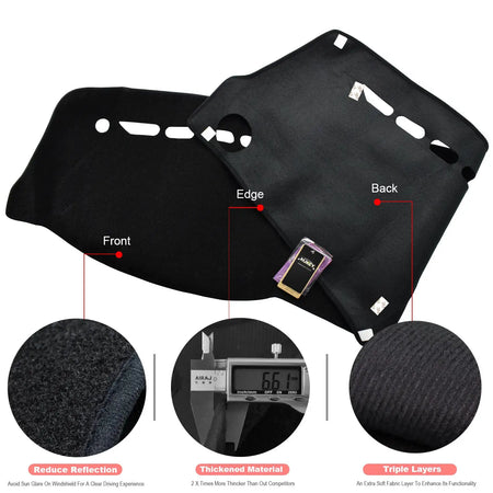 Dashboard Cover Dashmat For Actyon 2005 - 2010 For Ssangyong Kyron 2005 - 2015 Dash Mat Dash Board Cover Pad Sun Shade Carpet by InterCyprus Trading Ltd