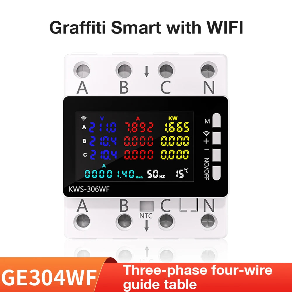 KWS-306 Three-Phase Meter &ndash; Digital Watt-Hour Display GE304WF
