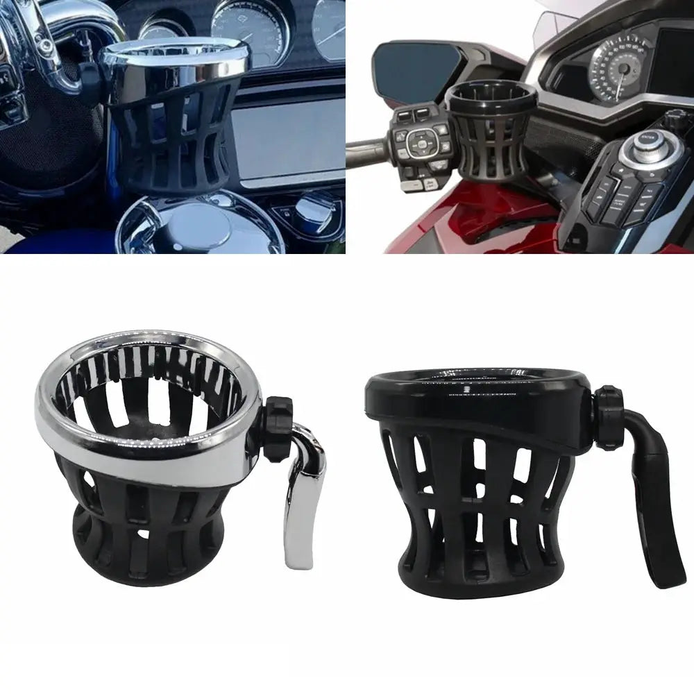 Motorcycle Accessories Handlebar Bottle Cup Holder Passenger Drink Mounted For Honda Gold Wing GL1800 Goldwing GL 1800 by InterCyprus Trading Ltd