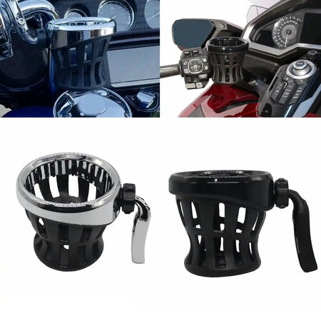 Motorcycle Accessories Handlebar Bottle Cup Holder Passenger Drink Mounted For Honda Gold Wing GL1800 Goldwing GL 1800 by InterCyprus Trading Ltd