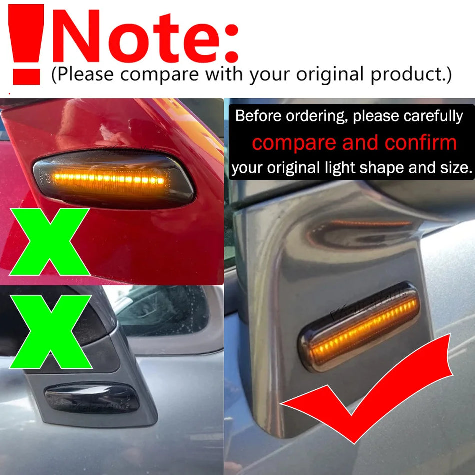 Luces de Señal de Giro LED Dinámicas para Citroen C4 MkI