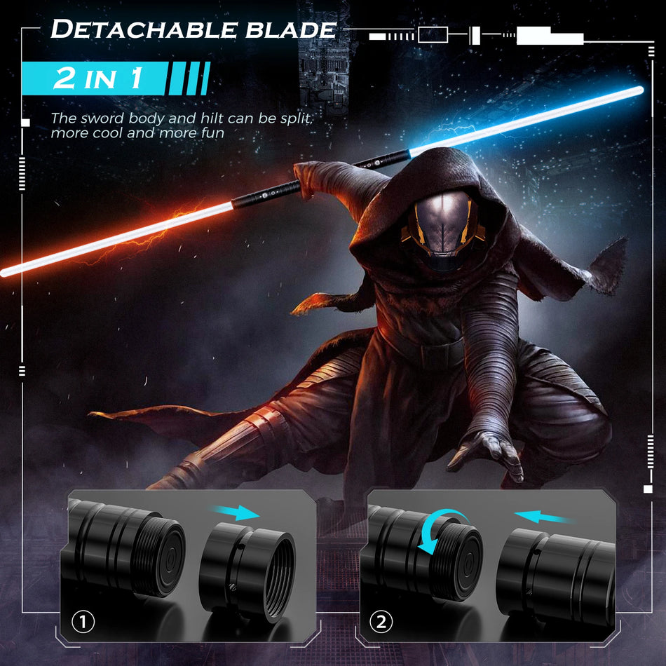 Flash Stick Sabie Culori RGB 3 Moduri de Sunet USB Reîncărcabil