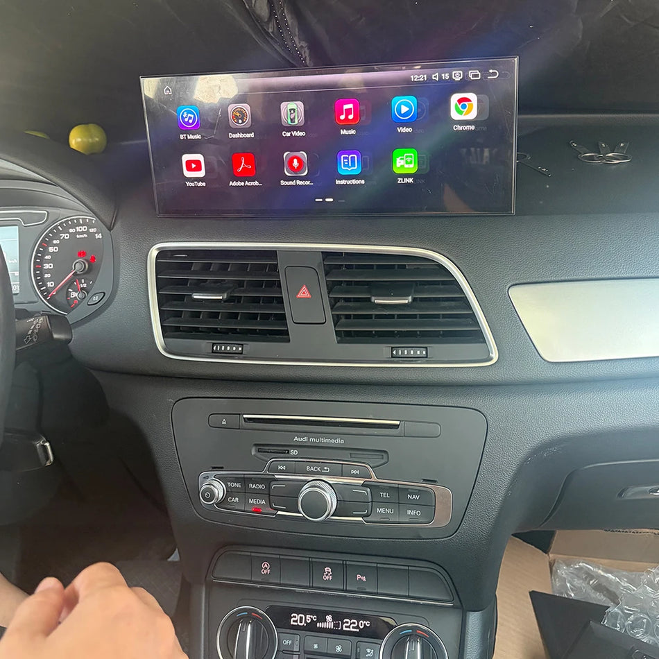 12,3-calowy radio samochodowe Android do Audi Q3 2013-2018 z GPS, WiFi, bezprzewodowym Carplay, DSP i BT