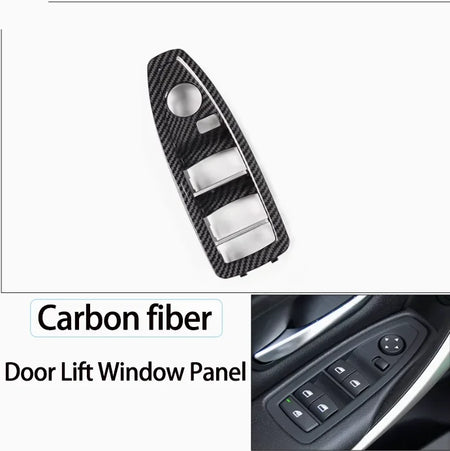 Upgrade Interior Door Carbon Fiber Window Regulator Switch Panel Trim Cover Replacement For BMW 1 3 4 Series F20 F30 F31 F36 by InterCyprus Trading Ltd
