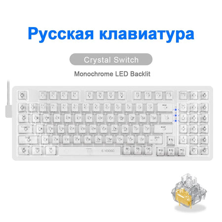 E-YOOSO Z94 USB Mechanical Keyboard - Monochrome Backlit Z94-TW-RU
