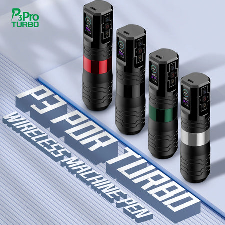 EZ P3 Pro Turbo &ndash; Wireless Battery Tattoo Pen OLED Display