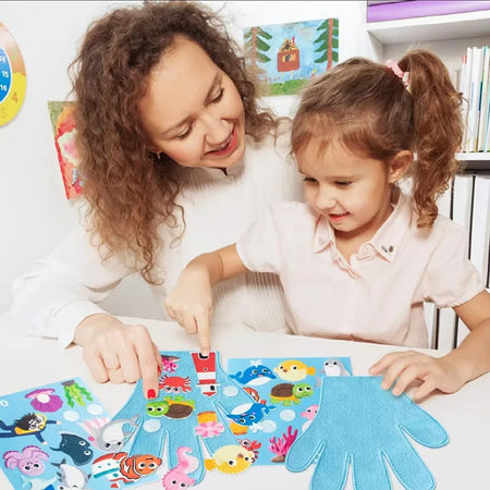 ATS30537 Hand Puppets Set &ndash; Montessori Storytelling Tool