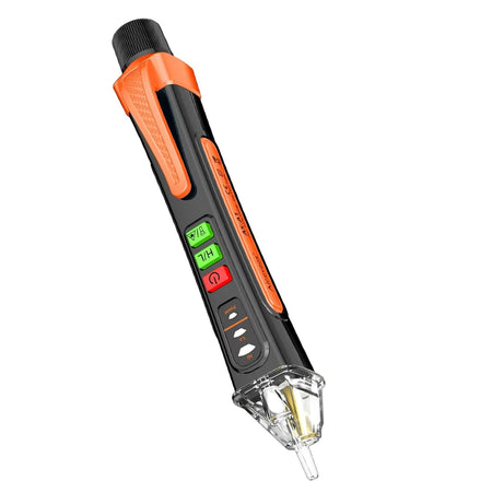 Non-Contact Voltage Detector AC Tester 12-1000V | Smart Breakpoint Finder with Flashlight Orange version