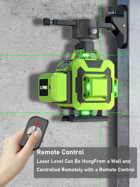 LFINE 4D 16-Line Green Laser Level with Remote Control and Self-Leveling uae30ub2a5