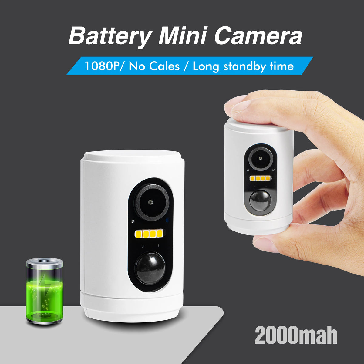 EYIZCO M2 Mini Battery Wifi IP Camera &ndash; FHD 1080P with PIR Motion Detection