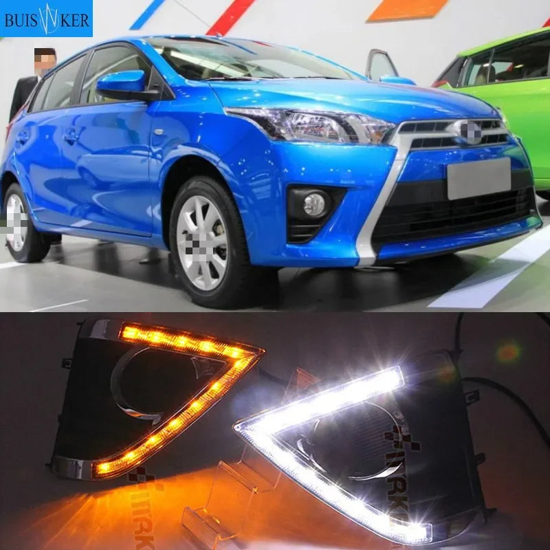 Dvojna barva LED DRL in smerna signalizacija vodoodporna Yaris Vios