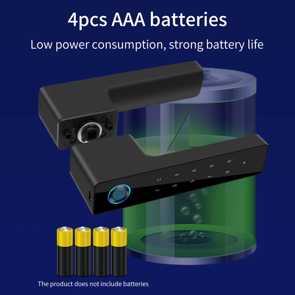 Q51-tu Smart Fingerprint Door Lock - Biometric Access