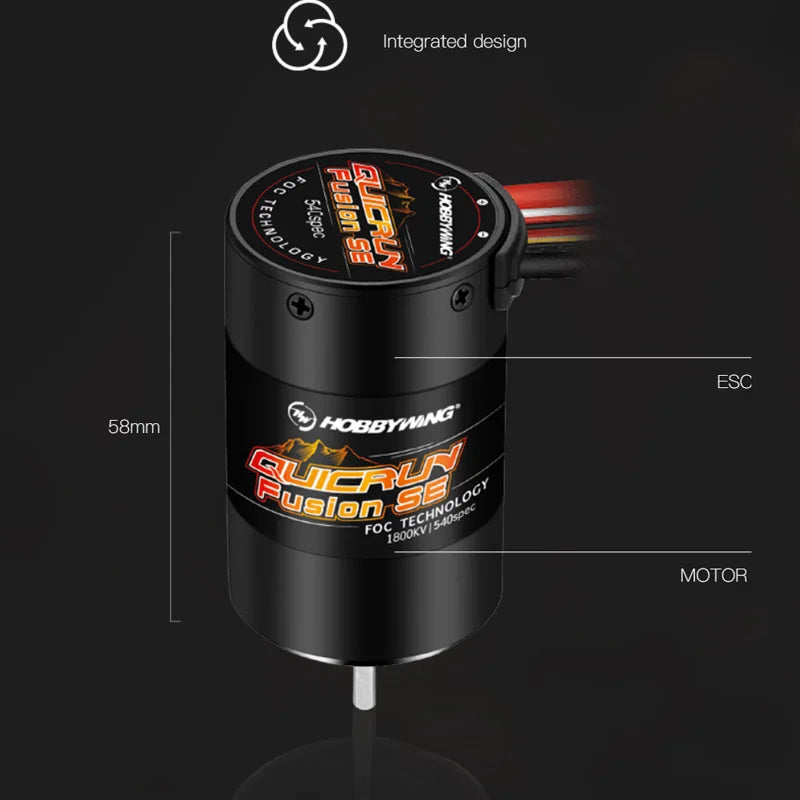 Hobbywing QuicRun Fusion SE 2-in-1 Brushless Motor &amp; ESC