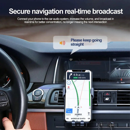 Aux to Bluetooth 5.0 Adapter 3.5mm Bluetooth Receiver for Car USB to 3.5mm Jack Kit with Built-in Microphone by InterCyprus Trading Ltd