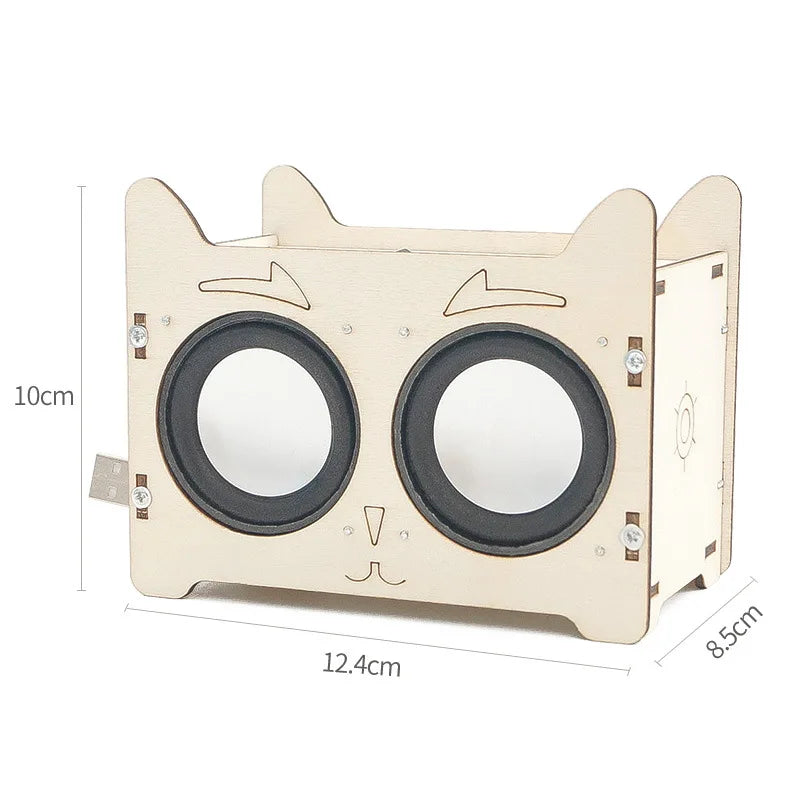 Voice Box Child Machine DIY HIFI Voice Box Model Music Player STEM Kit Science Toys for Kids ...