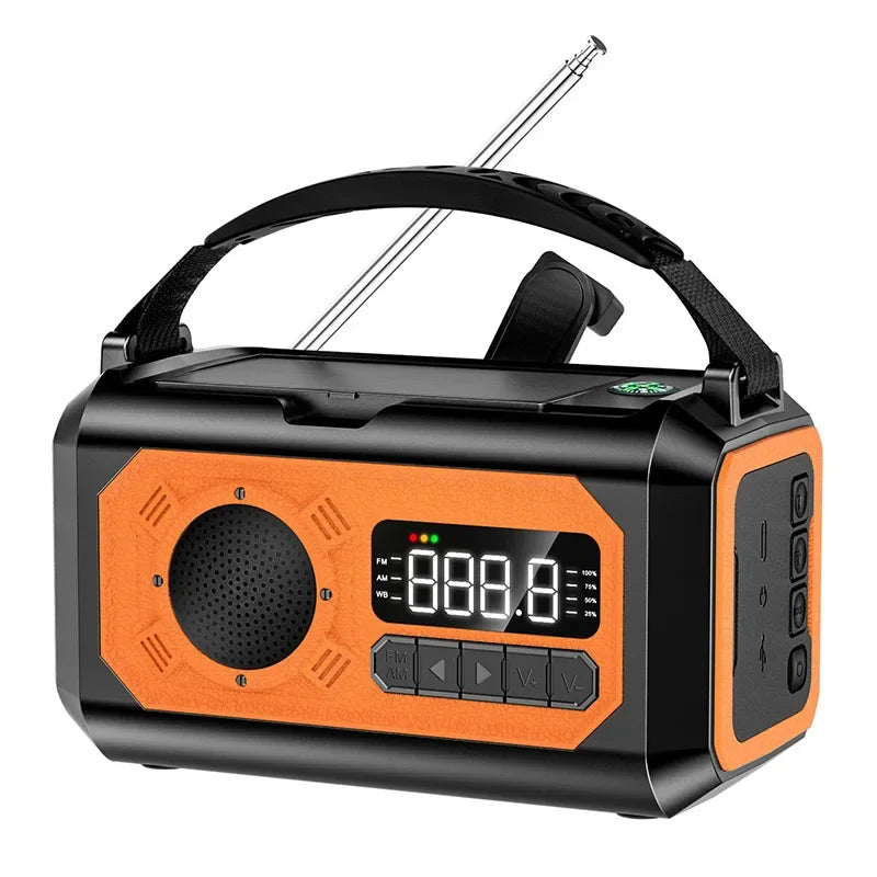 12000mAh Portable Emergency Radio with Built-In Speaker &amp; Flashlight H17 12000mAh 1