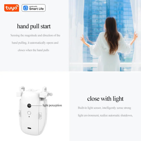 Tuya Smart Curtain Robot with Bluetooth Control &amp; Timed Features