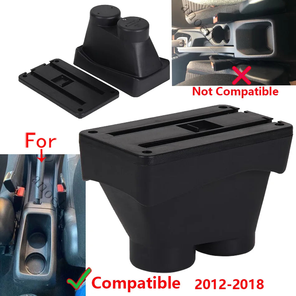 Armrest Box With Large Storage For Peugeot 208 2012-2018