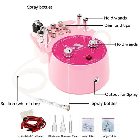Pink Diamond Dermabrasion Machine &ndash; Water Spray Exfoliation