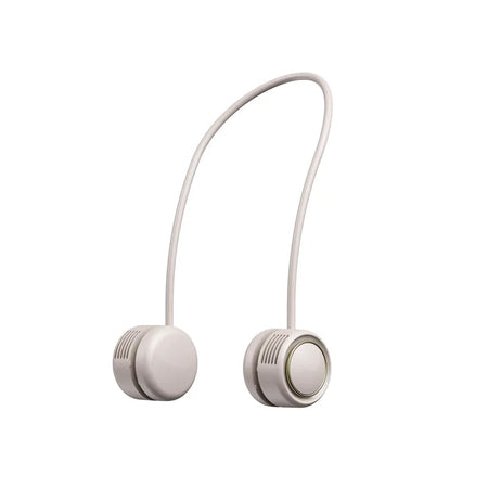 New Outdoor Hanging Neck Fan &ndash; USB Rechargeable Leafless Apricot