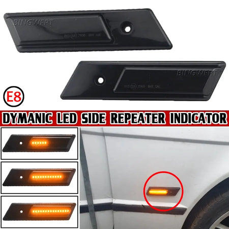 1Pair For BMW E32 E34 E36 1990-1996 M3 M5 3 5 7 SERIES Dynamic LED Car Side Marker Lights Repeater Signal Lamp by InterCyprus Trading Ltd