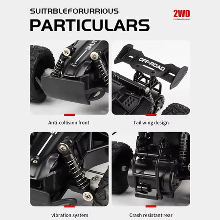 Remote Control Car RC Drift 1:16 Off Road Alloy &ndash; LED Light