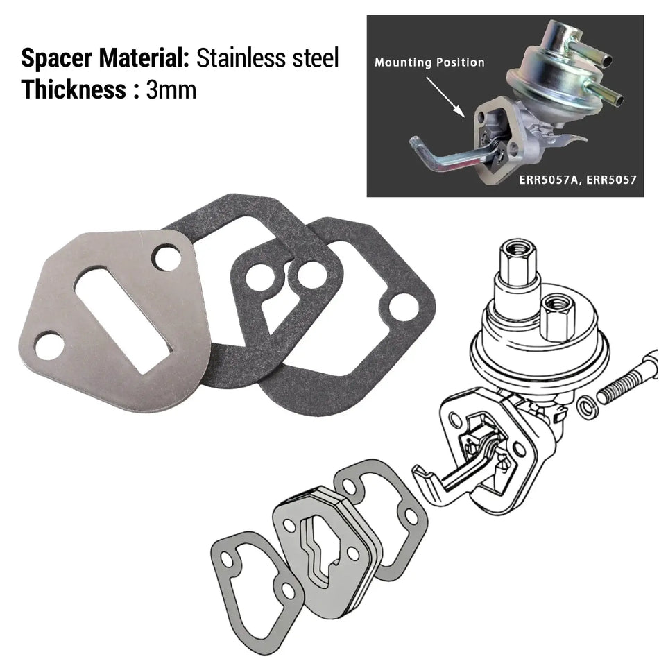 PIKBUK NSS Lift Pump Spacer Kit, Fuel Pump Shim Compatible for Land Rover Defender, Discovery 1, Range Rover Classic 200 300Tdi by InterCyprus Trading Ltd