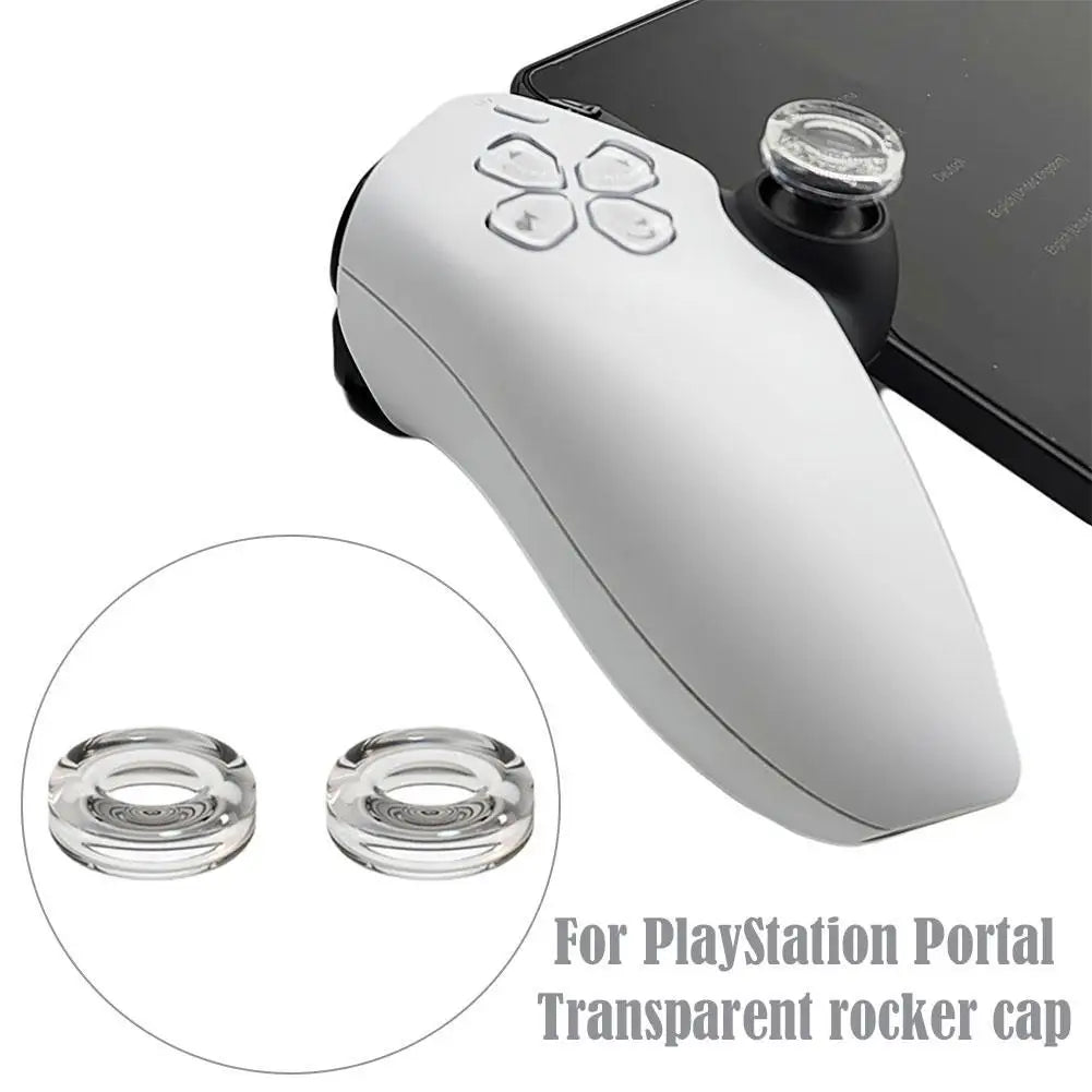 Rocker Cap Set for PlayStation Portal &ndash; Transparent Liquid Silicone Protection