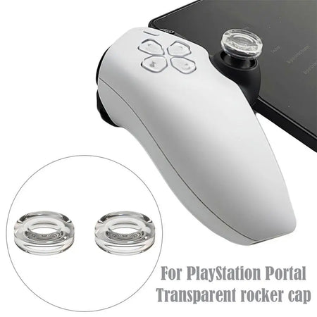 Rocker Cap Set for PlayStation Portal &ndash; Transparent Liquid Silicone Protection