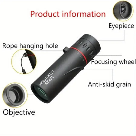 HD Professional 10X25 Long Range Monocular &ndash; Ultra Portable