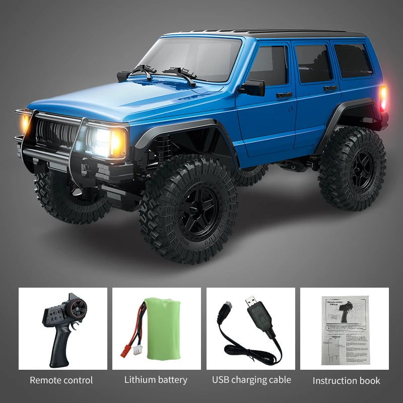 C8809 1/18 RC Car 2.4G Remote Control &ndash; 4WD Off Road Crawler Blue