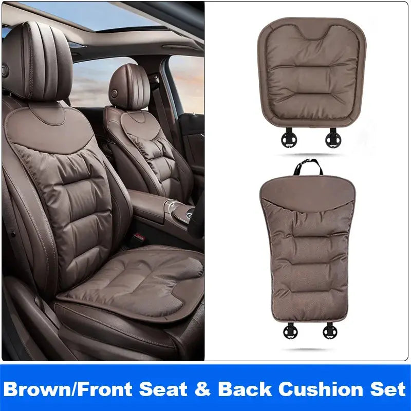 Vtear Universal Car Backrest Pad Front Seat Cushion Back Support Trim Breathable Hole Anti Slip Soft Padded Cotton Filled Parts by InterCyprus Trading Ltd