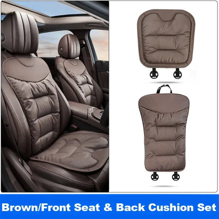 Vtear Universal Car Backrest Pad Front Seat Cushion Back Support Trim Breathable Hole Anti Slip Soft Padded Cotton Filled Parts by InterCyprus Trading Ltd