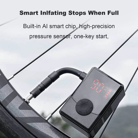 Bike Tire Pump With Digital Pressure &ndash; Brushless Motor