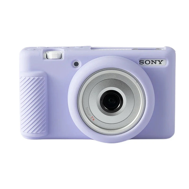 Silicone Armor Skin Camera Case for Sony ZV-1F ZV1F ZV-1M2 ZV1M2 - Durable Protection Lavender