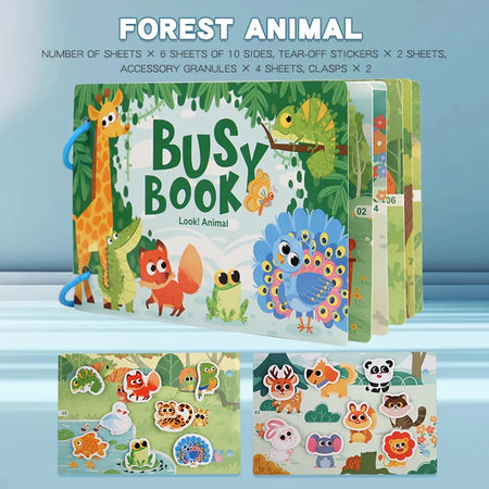 Montessori Baby Busy Book - Early Learning Toy for Babies DATGO 1