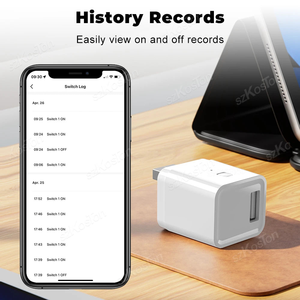 Tuya WiFi/Zigbee Smart USB Adapter with App Control and Voice Assistance