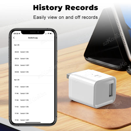 Tuya WiFi/Zigbee Smart USB Adapter with App Control and Voice Assistance