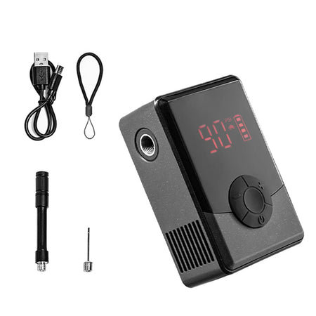 Bike Tire Pump With Digital Pressure &ndash; Brushless Motor black