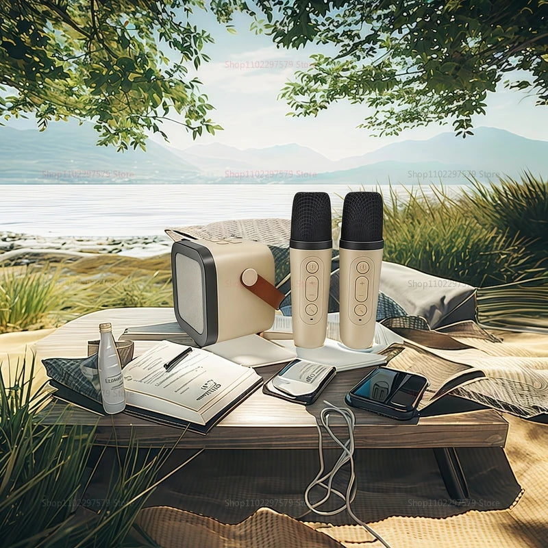 K12 Karaoke Microphone Set &ndash; Bluetooth 5.3 Wireless PA