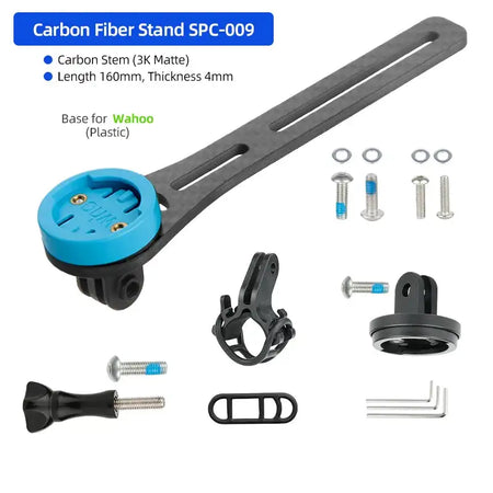 Carbon Handlebar Computer Bracket For Garmin Bryton Wahoo CB Long SPC009WH-C