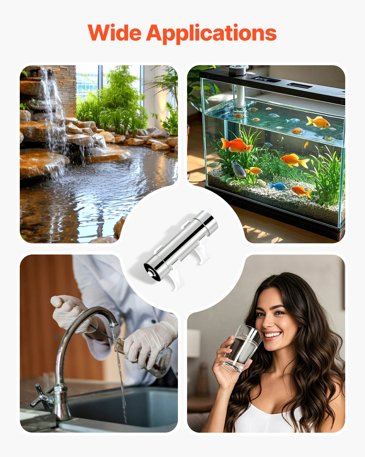 SucceBuy UV Water Purifier 8W &ndash; Whole House Filtration